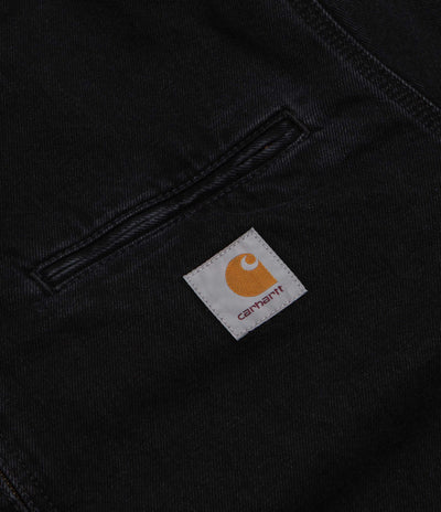 Carhartt OG Detroit Jacket - Black / Black / Black Stone Washed