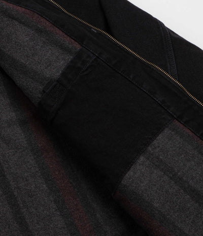 Carhartt OG Detroit Jacket - Black / Black / Black Stone Washed