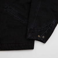 Carhartt OG Detroit Jacket - Black / Black / Black Stone Washed thumbnail