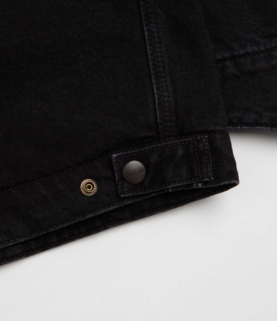 Carhartt OG Detroit Jacket - Black / Black / Black Stone Washed