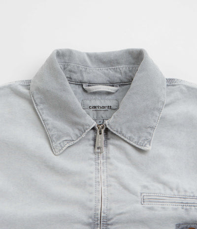 Carhartt OG Detroit Jacket in Black and Black Chalk Wash