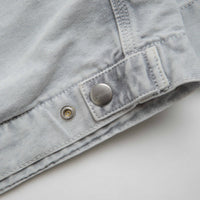 Carhartt OG Detroit Jacket in Black and Black Chalk Wash thumbnail