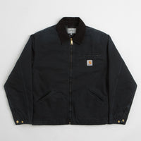 Carhartt OG Detroit Jacket in Black and Black Stone Canvas thumbnail