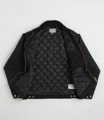 Carhartt OG Detroit Jacket in Black and Black Stone Canvas