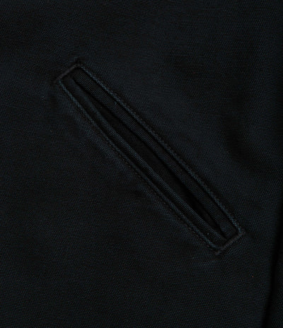 Carhartt OG Detroit Jacket in Black and Black Stone Canvas