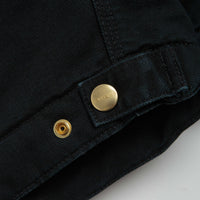 Carhartt OG Detroit Jacket in Black and Black Stone Canvas thumbnail