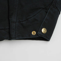 Carhartt OG Detroit Jacket in Black and Black Stone Canvas thumbnail