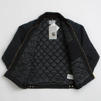 Carhartt OG Detroit Jacket in Black and Black Stone Canvas thumbnail