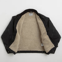 Carhartt OG Detroit Jacket - Black / Black Stone Washed thumbnail
