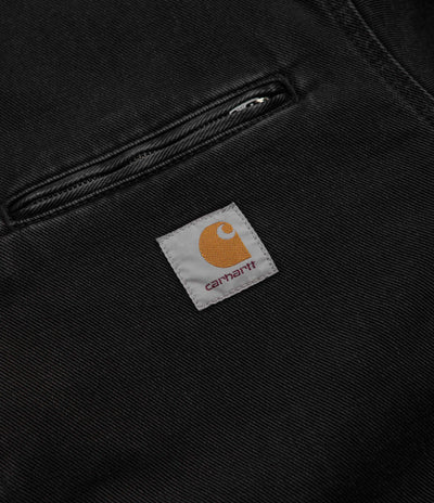 Carhartt OG Detroit Jacket - Black / Black Stone Washed