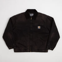 Carhartt OG Detroit Jacket - Black / Black Tobacco Used Wash thumbnail