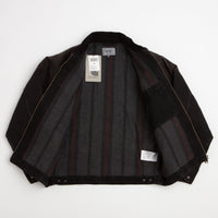Carhartt OG Detroit Jacket - Black / Black Tobacco Used Wash thumbnail
