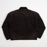 Carhartt OG Detroit Jacket - Black / Black Tobacco Used Wash thumbnail