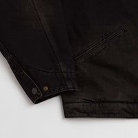Carhartt OG Detroit Jacket - Black / Black Tobacco Used Wash thumbnail