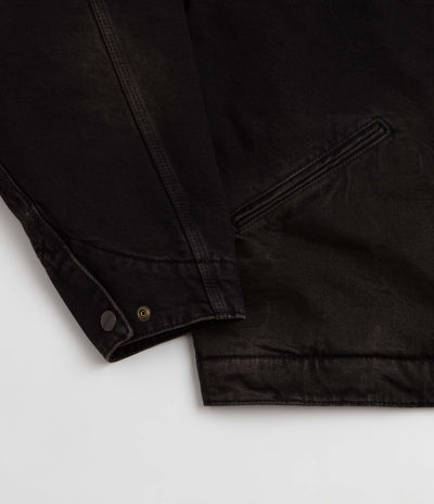 Carhartt OG Detroit Jacket - Black / Black Tobacco Used Wash