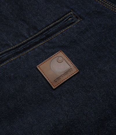 Carhartt OG Detroit Jacket in Blue and Black Rinsed