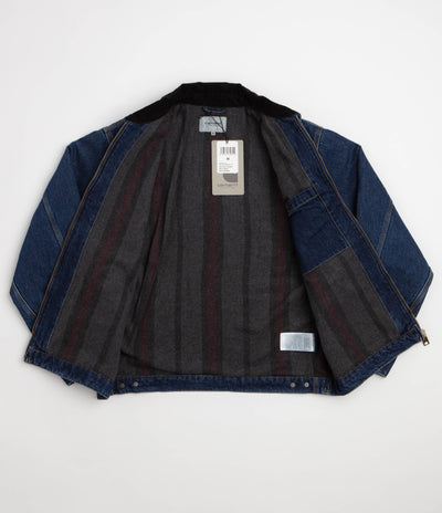 Carhartt OG Detroit Jacket - Blue / Black Stone Washed