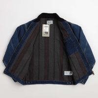 Carhartt OG Detroit Jacket - Blue / Black Stone Washed thumbnail