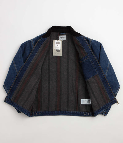 Carhartt OG Detroit Jacket - Blue / Black Stone Washed
