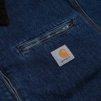 Carhartt OG Detroit Jacket - Blue / Black Stone Washed thumbnail