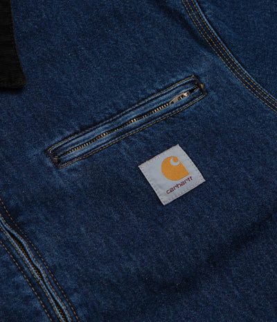 Carhartt OG Detroit Jacket - Blue / Black Stone Washed