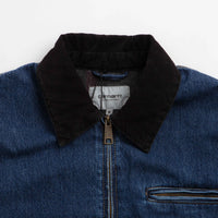 Carhartt OG Detroit Jacket - Blue / Black Stone Washed thumbnail