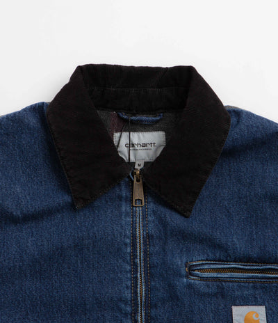 Carhartt OG Detroit Jacket - Blue / Black Stone Washed