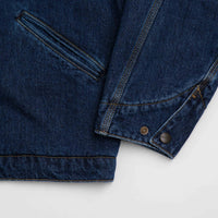 Carhartt OG Detroit Jacket - Blue / Black Stone Washed thumbnail