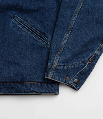 Carhartt OG Detroit Jacket - Blue / Black Stone Washed