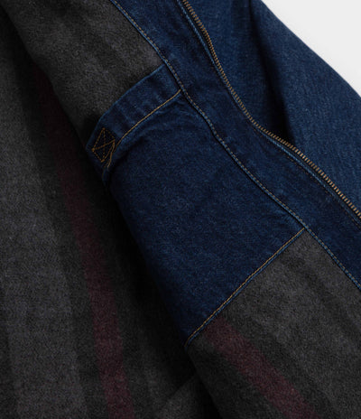 Carhartt OG Detroit Jacket - Blue / Black Stone Washed