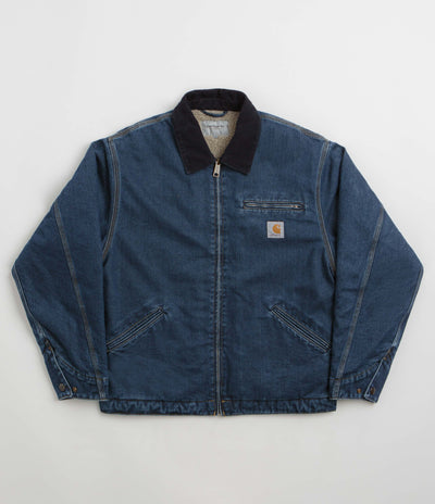 Carhartt OG Detroit Jacket - Blue / Dark Navy Stone Washed