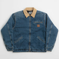 Carhartt OG Detroit Jacket in Blue and Dusty Hamilton Brown thumbnail