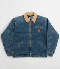 Carhartt OG Detroit Jacket in Blue and Dusty Hamilton Brown