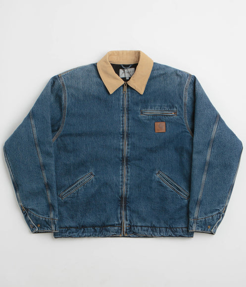 Carhartt OG Detroit Jacket - Blue / Dusty Hamilton Brown