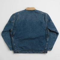 Carhartt OG Detroit Jacket in Blue and Dusty Hamilton Brown thumbnail