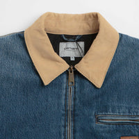 Carhartt OG Detroit Jacket in Blue and Dusty Hamilton Brown thumbnail