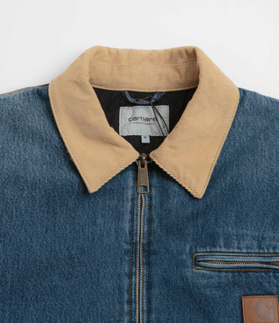 Carhartt OG Detroit Jacket in Blue and Dusty Hamilton Brown