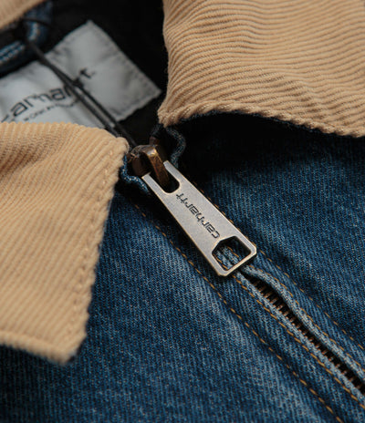 Carhartt OG Detroit Jacket in Blue and Dusty Hamilton Brown