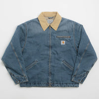 Carhartt OG Detroit Jacket - Blue / Dusty Hamilton Brown Dark Wash thumbnail