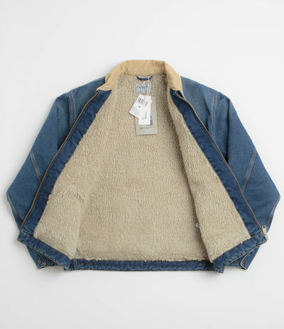 Carhartt OG Detroit Jacket in Blue and Dusty Hamilton Brown Dark Wash
