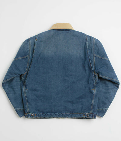 Carhartt OG Detroit Jacket in Blue and Dusty Hamilton Brown Dark Wash