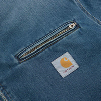 Carhartt OG Detroit Jacket in Blue and Dusty Hamilton Brown Dark Wash thumbnail