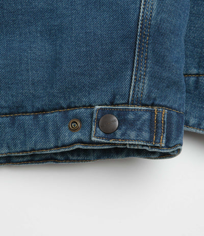 Carhartt OG Detroit Jacket in Blue and Dusty Hamilton Brown Dark Wash