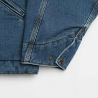 Carhartt OG Detroit Jacket in Blue and Dusty Hamilton Brown Dark Wash thumbnail