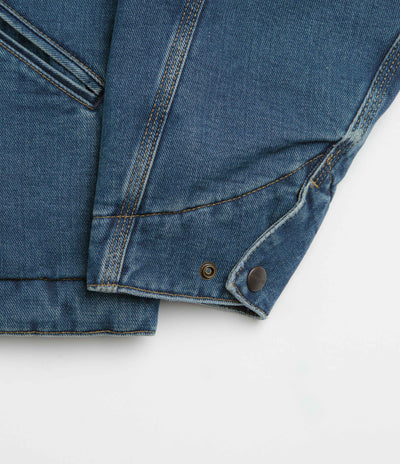 Carhartt OG Detroit Jacket in Blue and Dusty Hamilton Brown Dark Wash