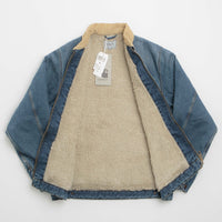 Carhartt OG Detroit Jacket in Blue and Dusty Hamilton Brown Dark Wash thumbnail
