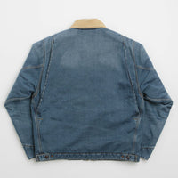 Carhartt OG Detroit Jacket in Blue and Dusty Hamilton Brown Dark Wash thumbnail