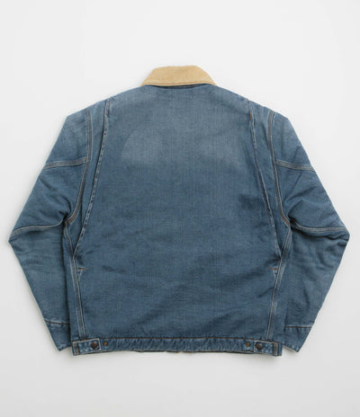 Carhartt OG Detroit Jacket in Blue and Dusty Hamilton Brown Dark Wash