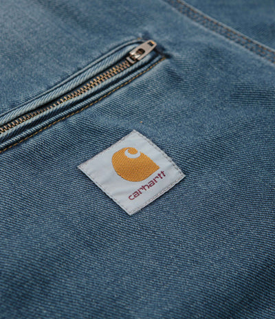 Carhartt OG Detroit Jacket in Blue and Dusty Hamilton Brown Dark Wash