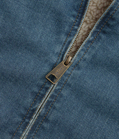 Carhartt OG Detroit Jacket in Blue and Dusty Hamilton Brown Dark Wash
